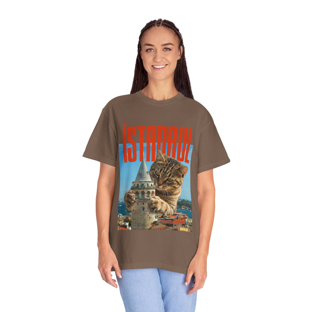Istanbul Cat T-Shirt Unisex — Retro Travel Graphic Tee