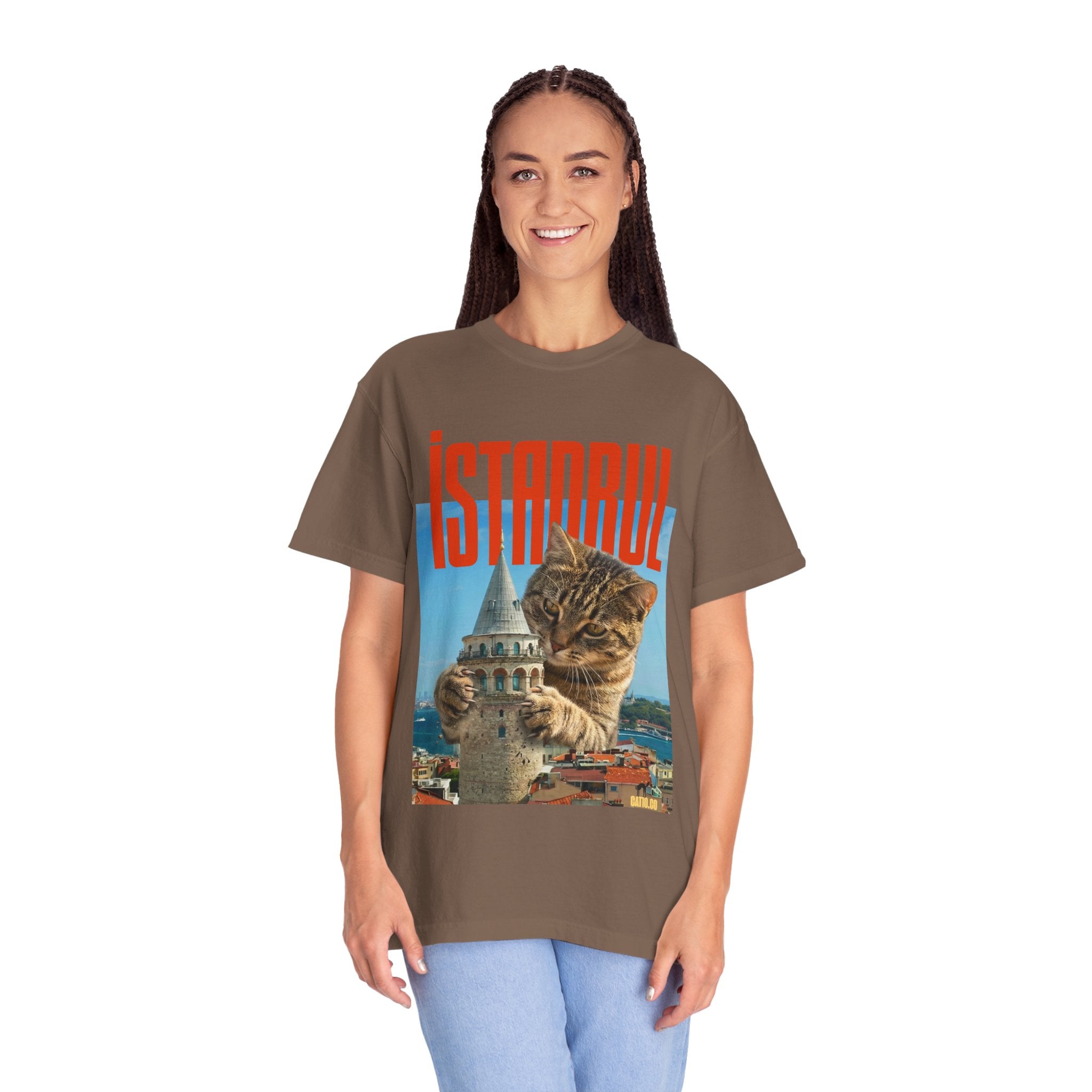 Istanbul Cat T-Shirt Unisex — Retro Travel Graphic Tee