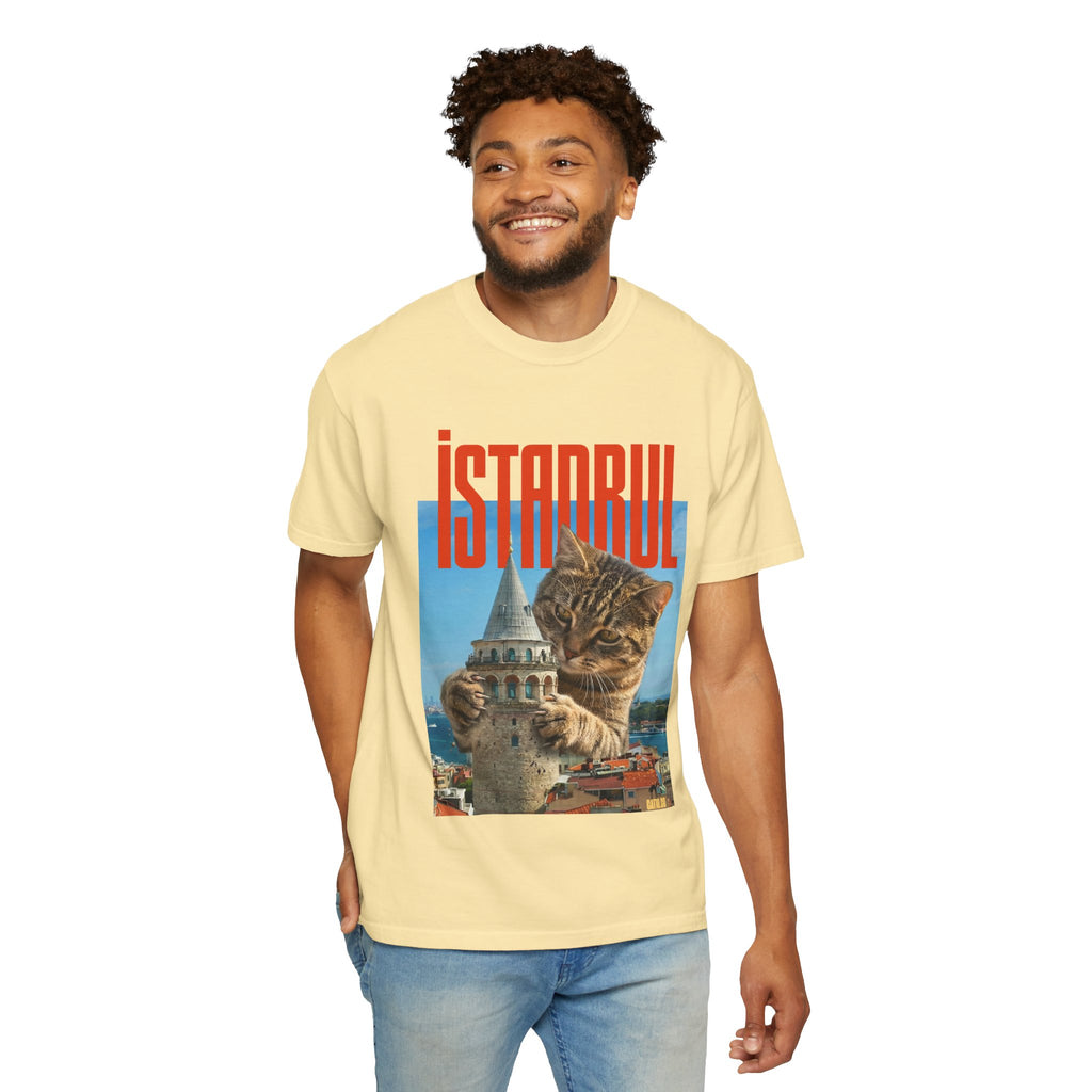 Istanbul Cat T-Shirt Unisex — Retro Travel Graphic Tee