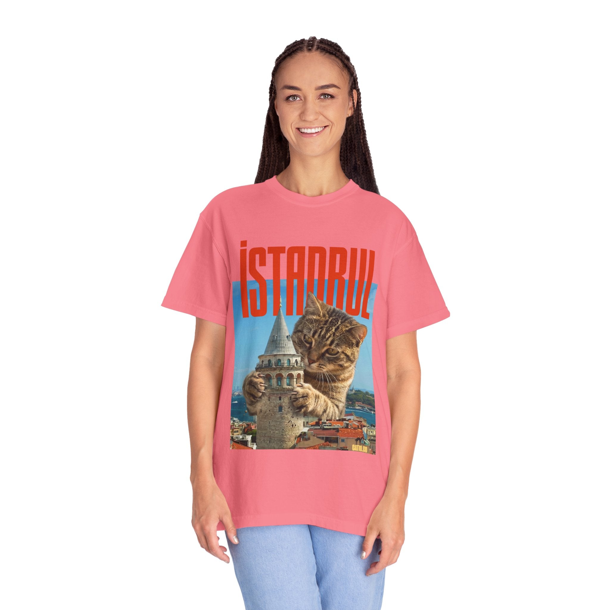 Istanbul Cat T-Shirt Unisex — Retro Travel Graphic Tee