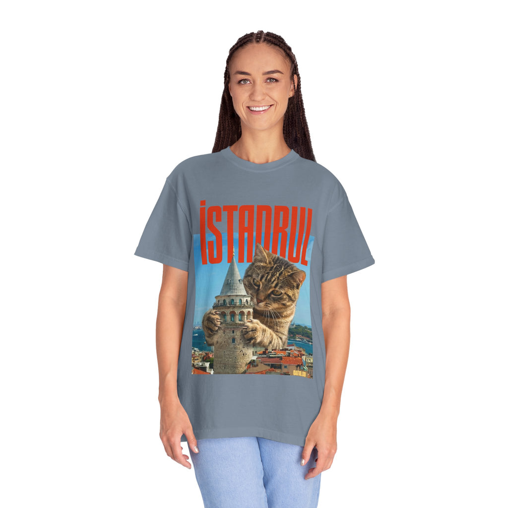 Istanbul Cat T-Shirt Unisex — Retro Travel Graphic Tee