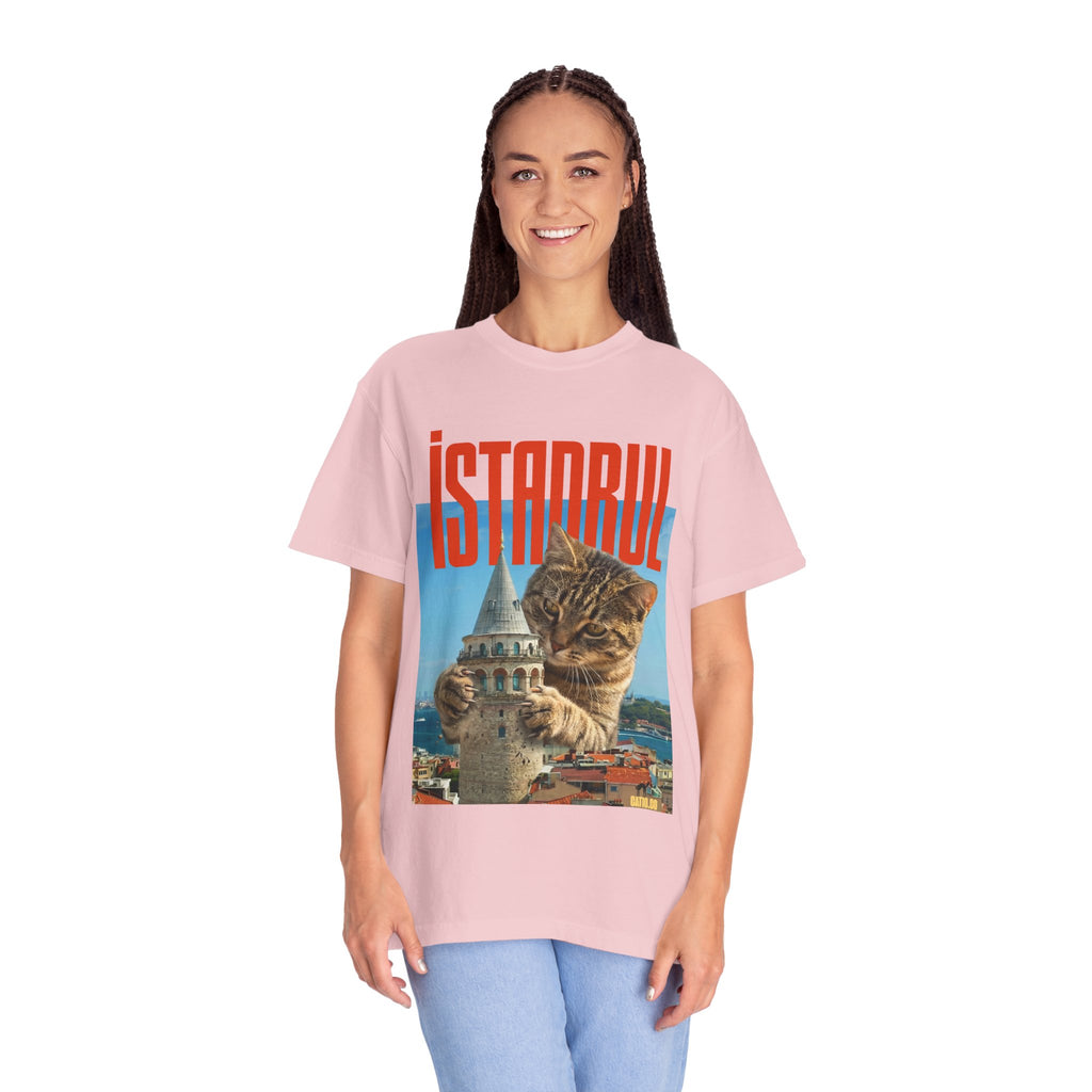 Istanbul Cat T-Shirt Unisex — Retro Travel Graphic Tee