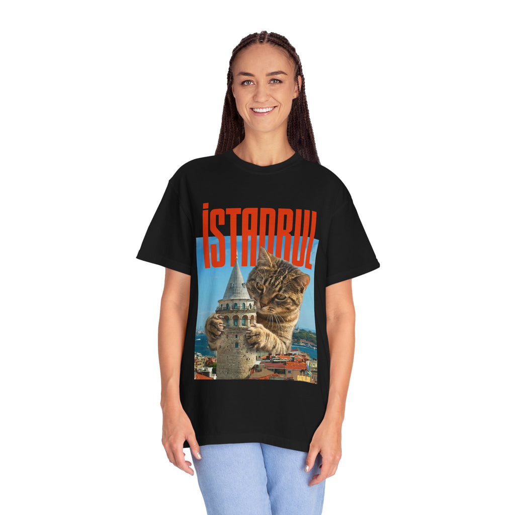 Istanbul Cat T-Shirt Unisex — Retro Travel Graphic Tee