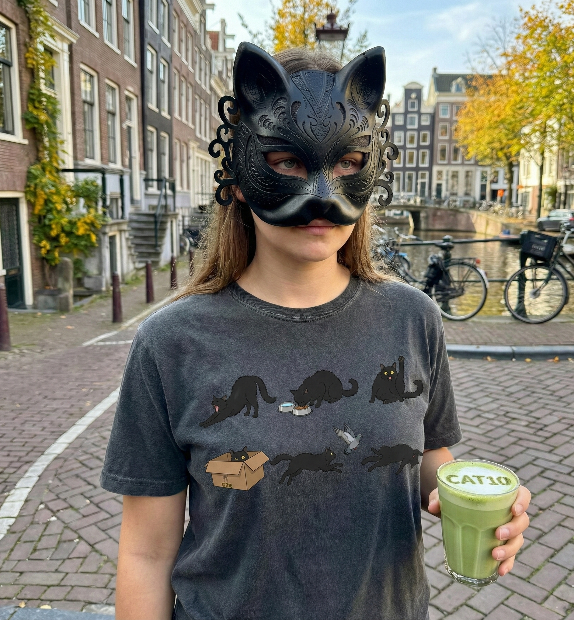 Unisex Kedi Günlük Rutinleri Rahat Renkli tişört Kedi Anne Baba Hediye Komik Mutlu Kedi Alt Tişört Sevimli Evcil Hayvan Sever Hediyesi Babalar Günü Anneler Günü Kedi hediyesi