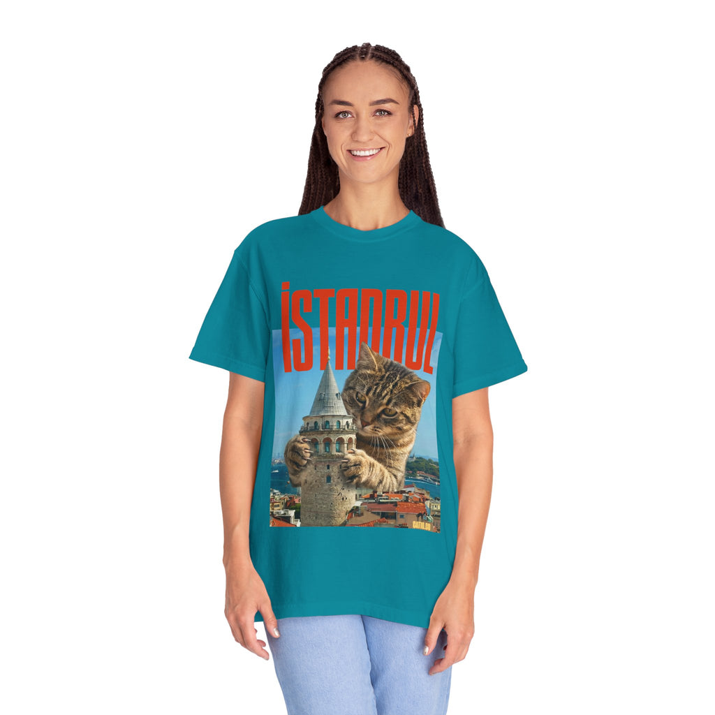 Istanbul Cat T-Shirt Unisex — Retro Travel Graphic Tee
