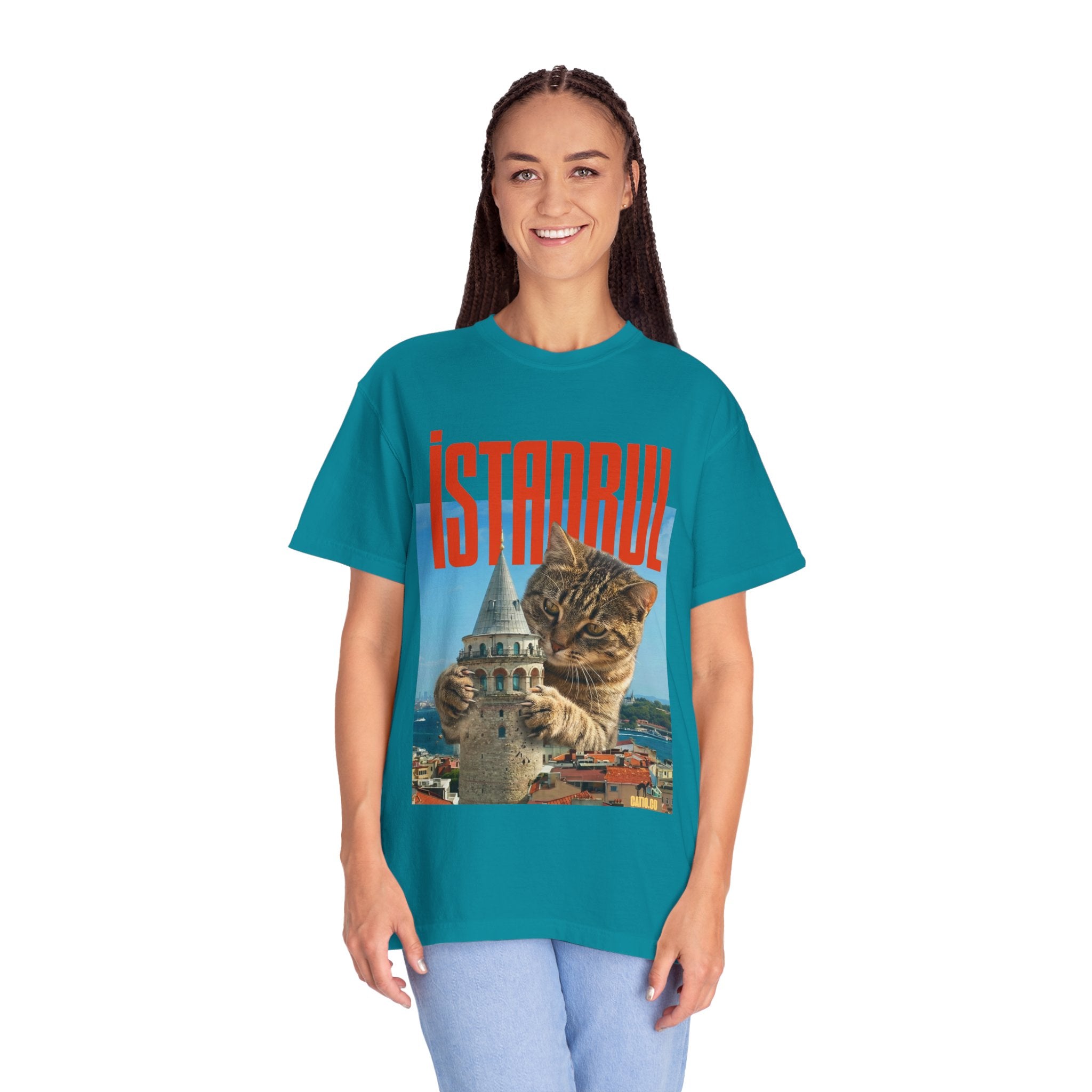 Istanbul Cat T-Shirt Unisex — Retro Travel Graphic Tee