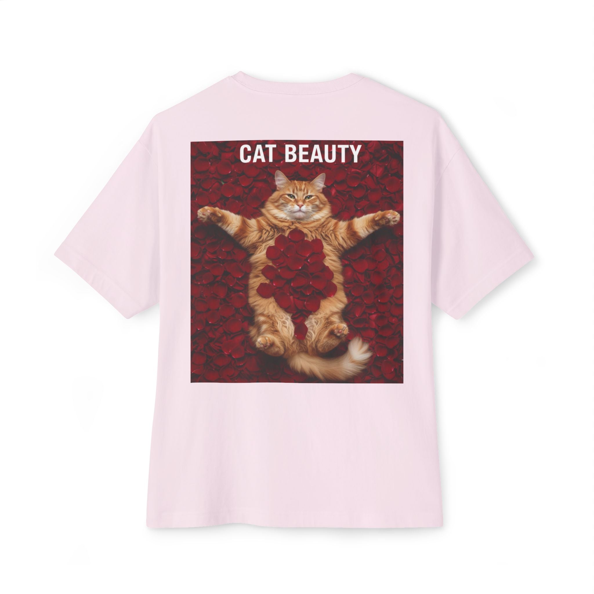 Unisex Cringe Kedi Tişörtü Büyük Boy | Sade Kutu Tişört, Minimal Yuvarlak Yakalı Gömlek, Kadına Hediye, Havalı Gömlek