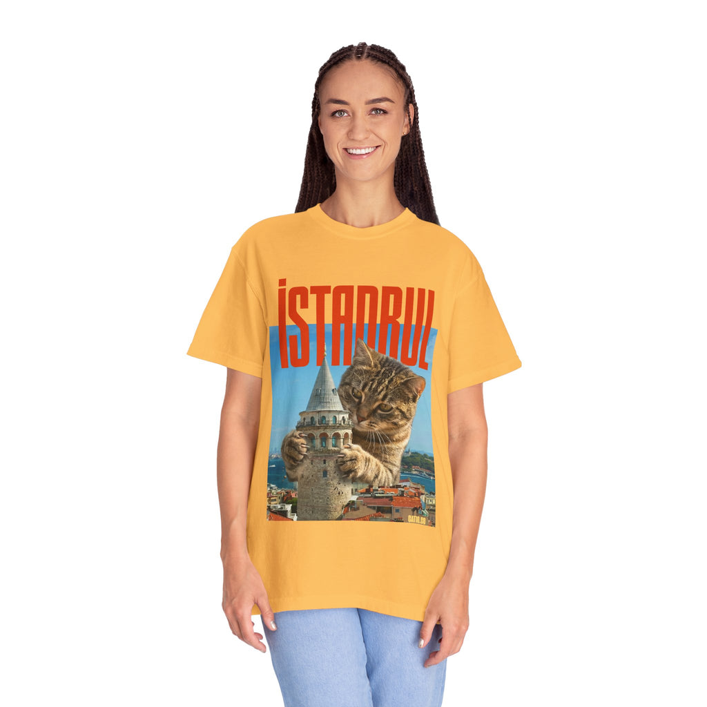 Istanbul Cat T-Shirt Unisex — Retro Travel Graphic Tee