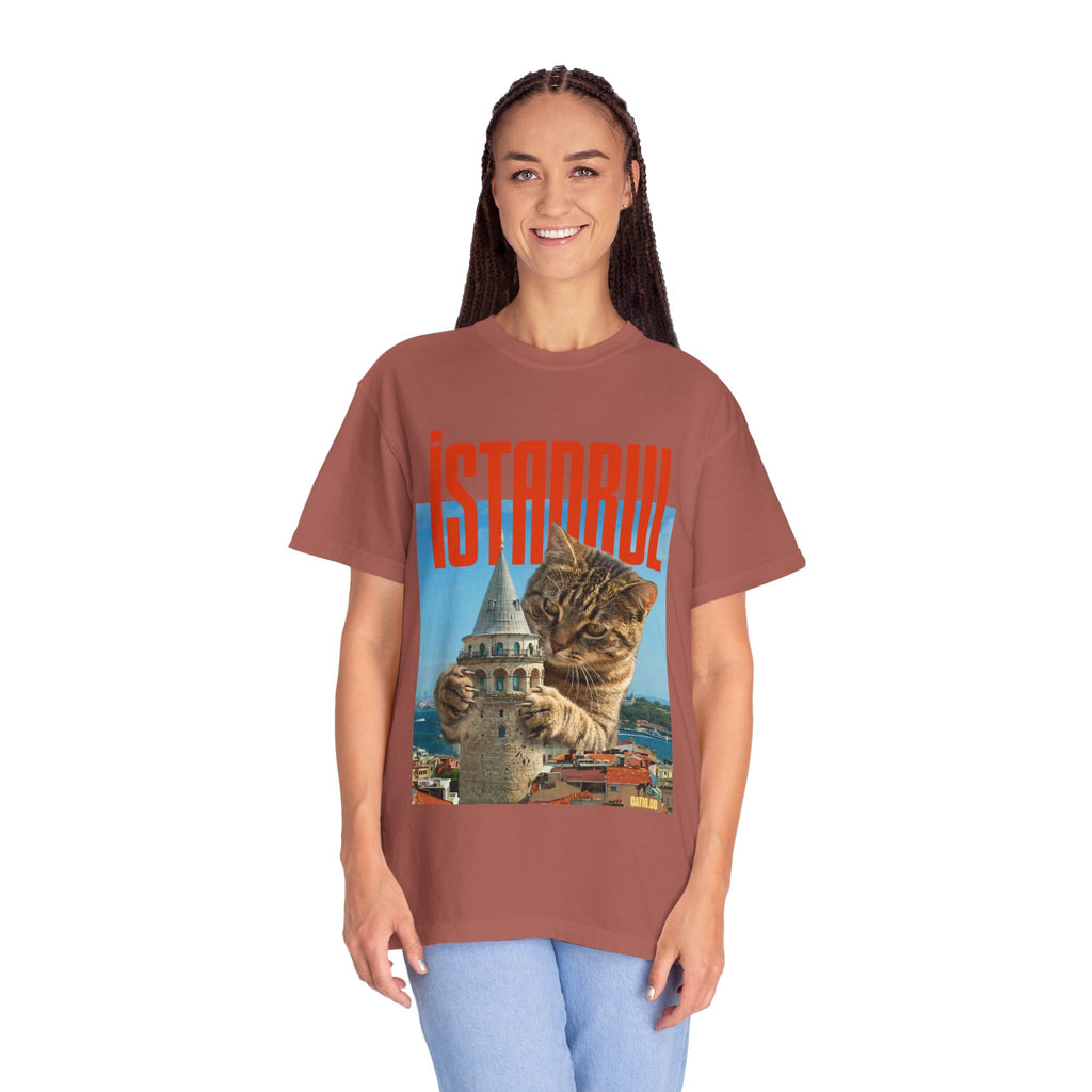 Istanbul Cat T-Shirt Unisex — Retro Travel Graphic Tee