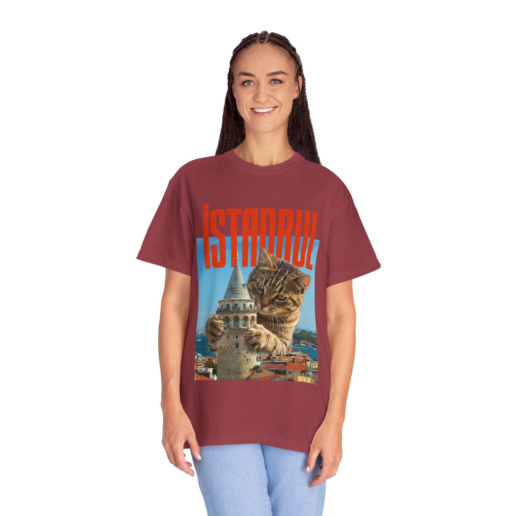 Istanbul Cat T-Shirt Unisex — Retro Travel Graphic Tee