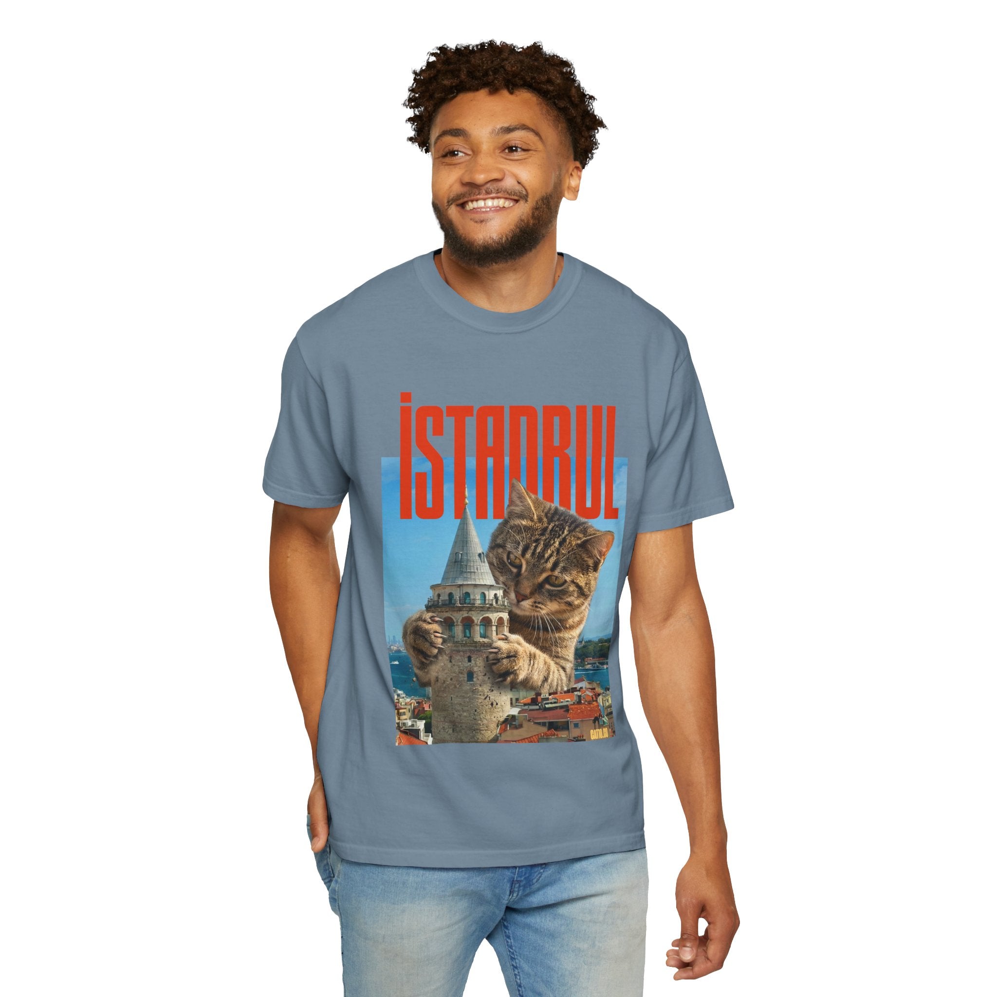 Istanbul Cat T-Shirt Unisex — Retro Travel Graphic Tee
