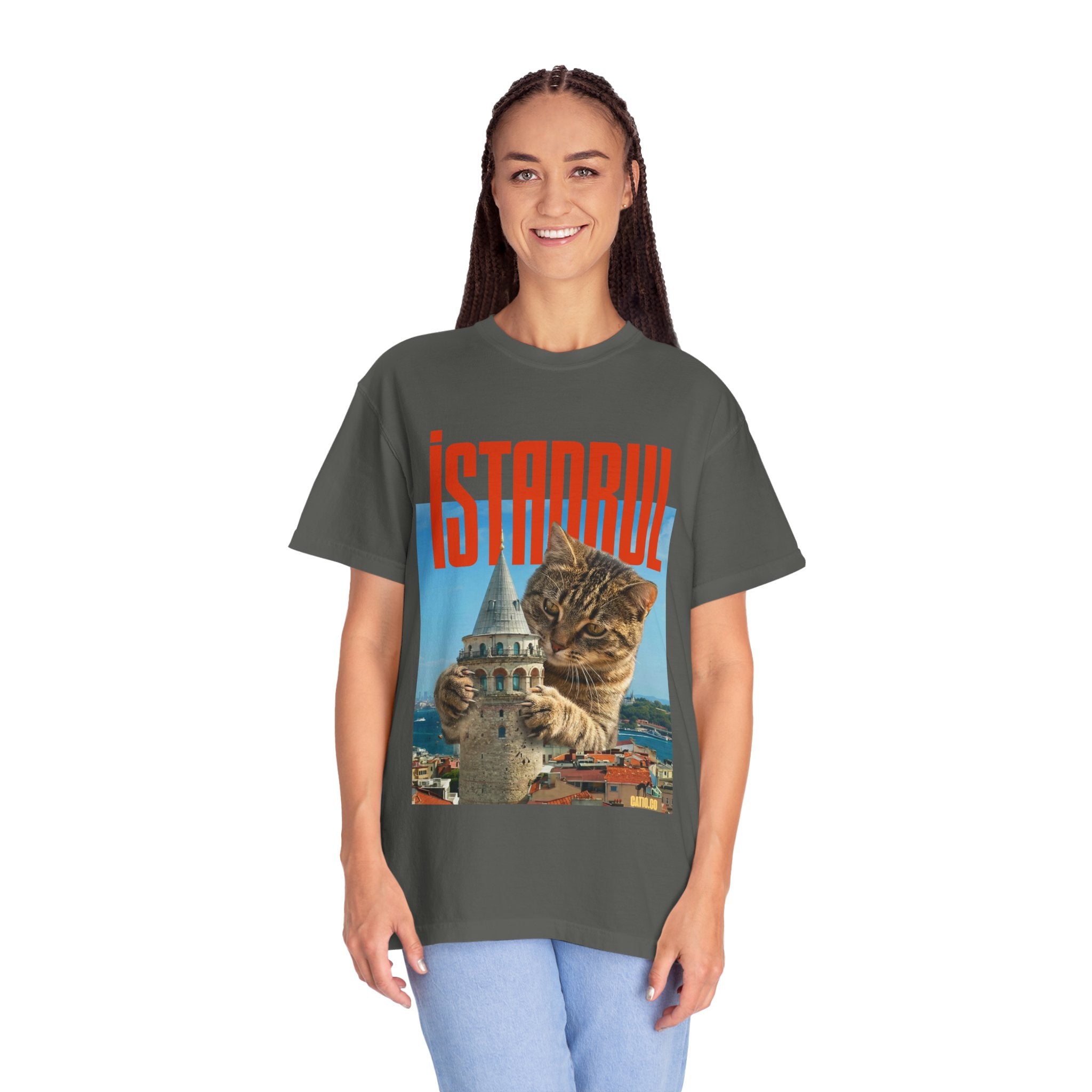Istanbul Cat T-Shirt Unisex — Retro Travel Graphic Tee