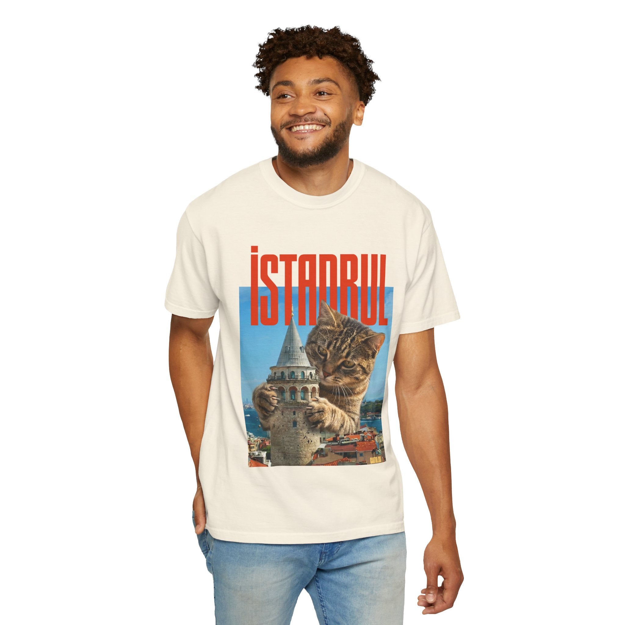 Istanbul Cat T-Shirt Unisex — Retro Travel Graphic Tee