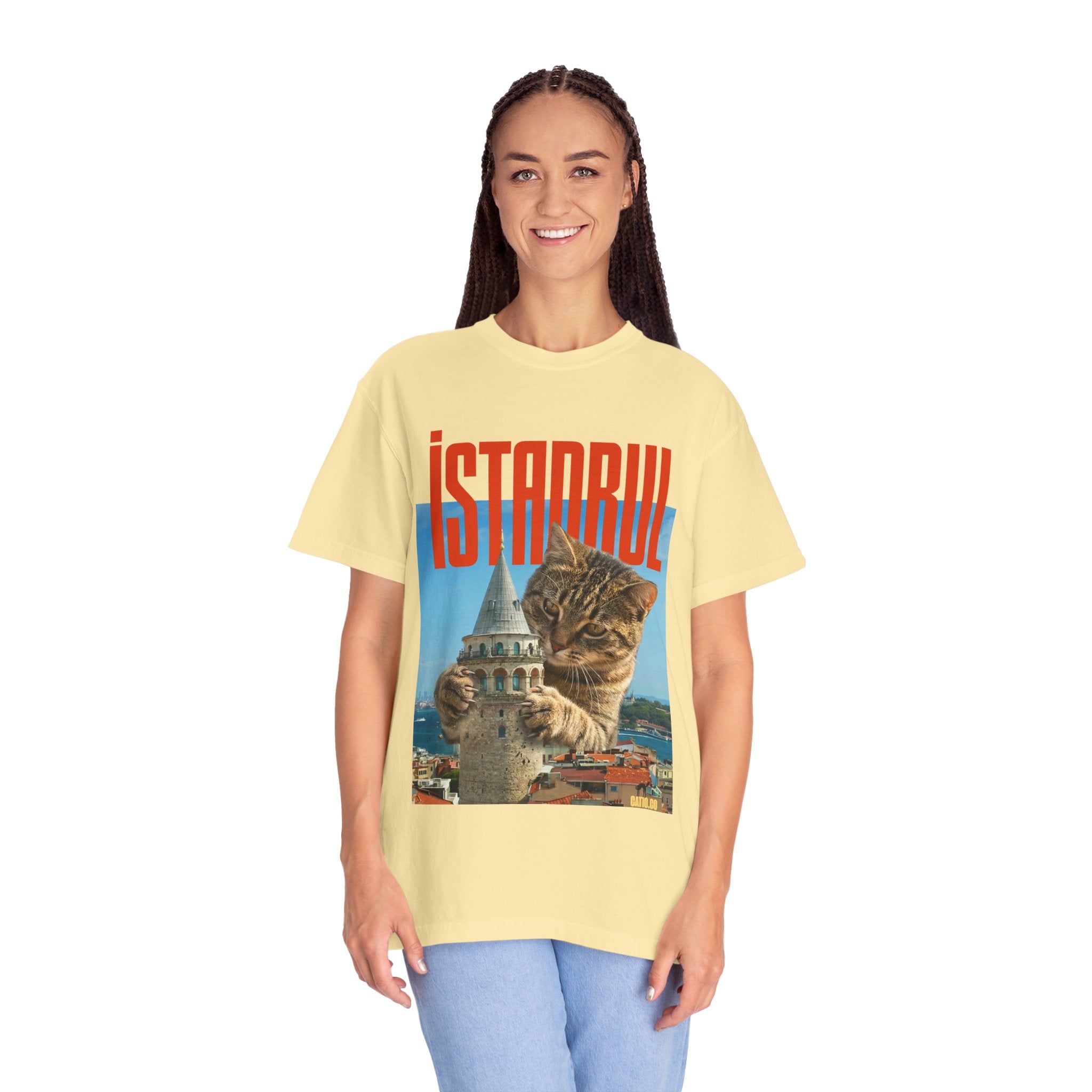 Istanbul Cat T-Shirt Unisex — Retro Travel Graphic Tee
